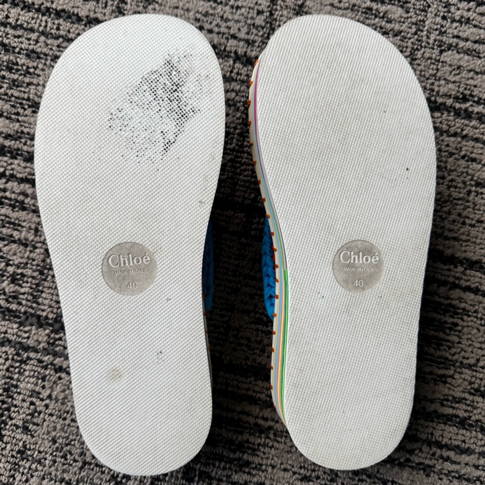 Chloé Lou Braided Cord Platform Flip-flop - Picture 8 of 10